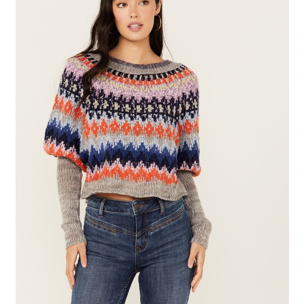 Free People Multicolor Knit Sweater